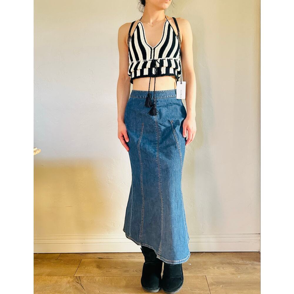 Talbots Maxi Denim Skirt